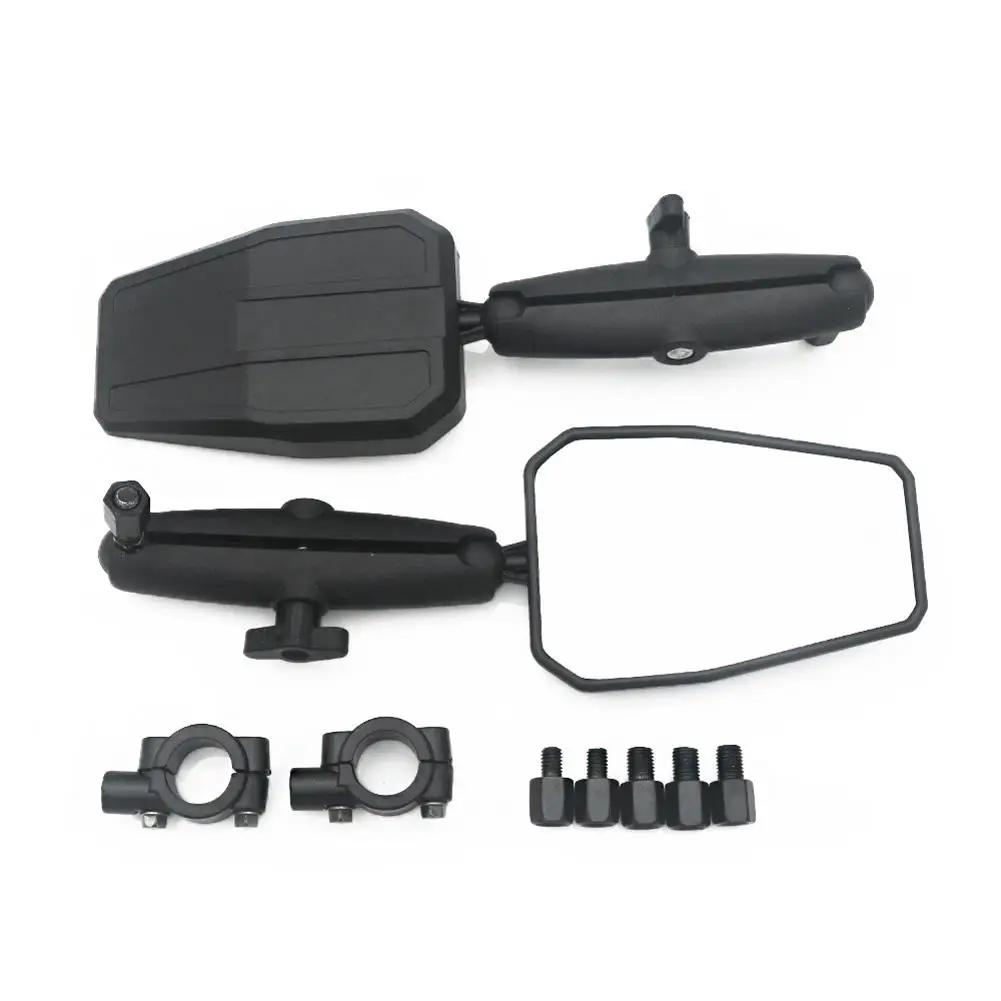 1pair Motorcycle Mirrors 360 Degree Rotating Foldable Rear View Side Mirrors For Handlebar Mount ATV Accessories motorcycle mirror motorcycle mirrors