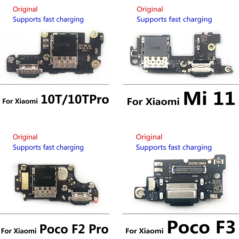 

Original USB Power Charging Connector Plug Port Dock Flex Cable For Xiaomi Mi F2 Pro / Poco F3 / Mi 11 / Mi 10T Pro Lite M3