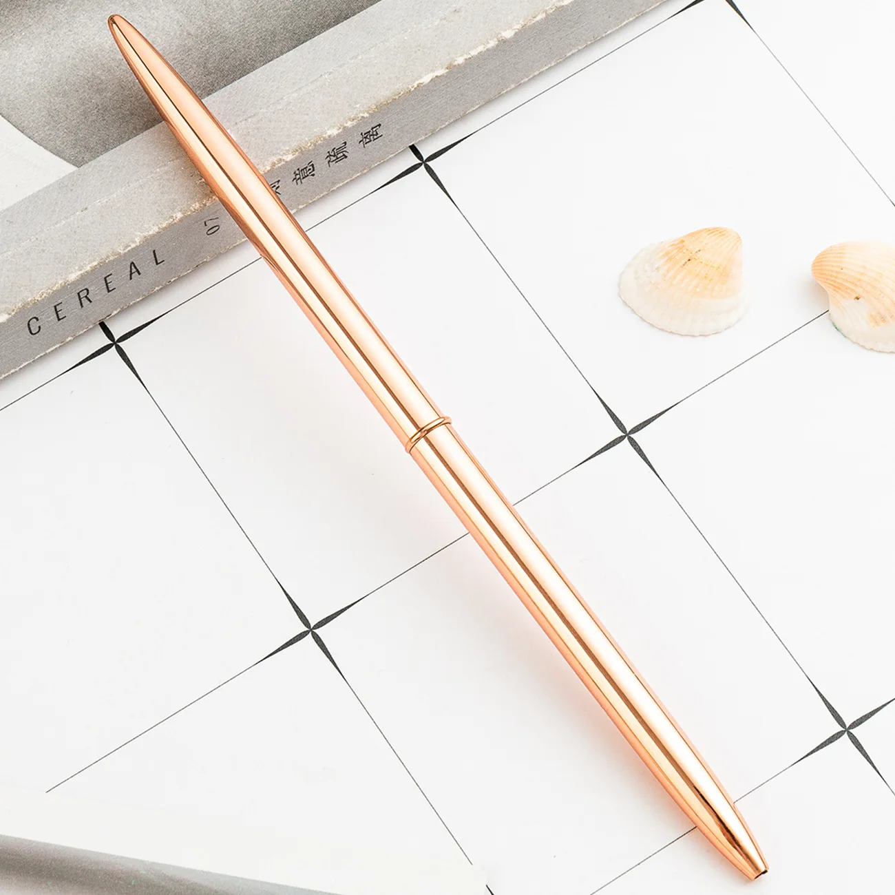 Penna a sfera (Rosso, Metallo) | Strumenti per la scrittura | Accessori