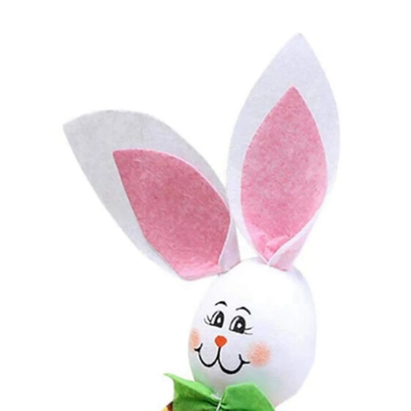 Easter Decorations,Cute Bunny Easter Basket Eggs Candy Gifts Storage Rabbit Bag Party Decoration Durable About 30X12cm