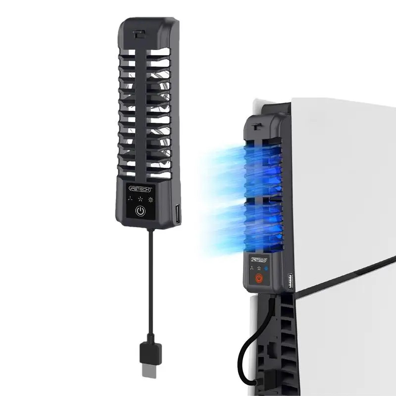 콘솔 쿨러 냉각 부품, 고성능 냉각 선풍기, LED 조명, USB 2.0 연결, 디지털 에디션용 조용한 작동