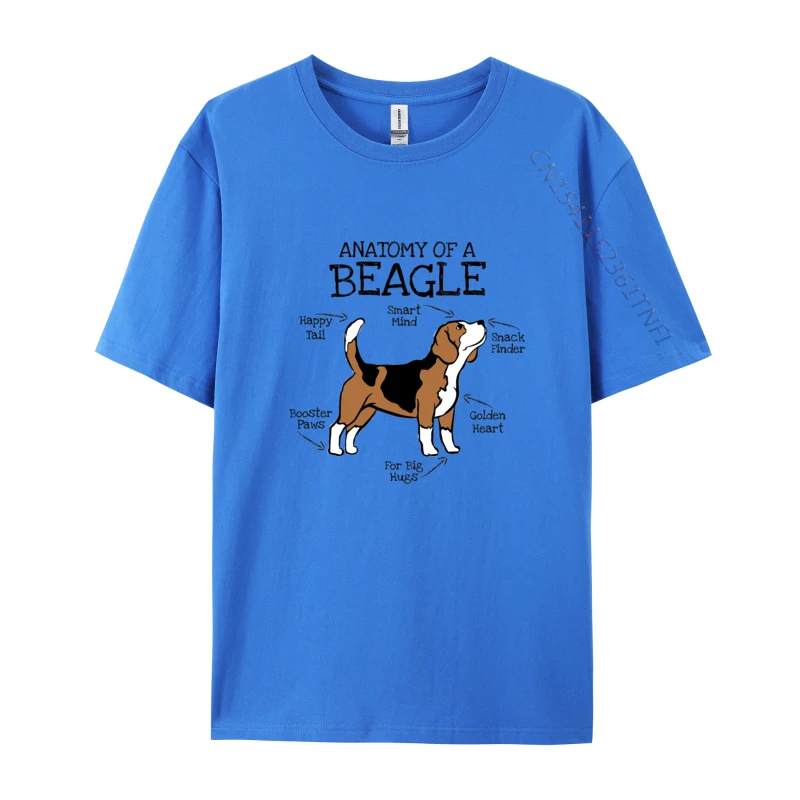 Tops & Tees Anatomy of a Beagle T Shirts Summer Fall Newest Street Short Sleeve 100% Cotton Round Neck Adult T Shirt Street Anatomy of a Beagle blue