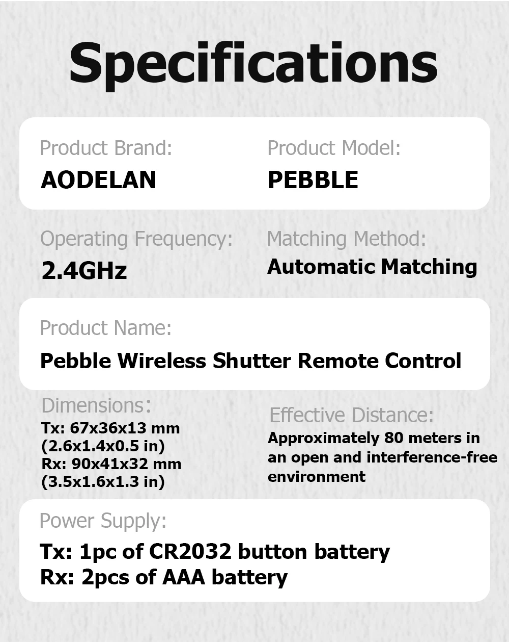 AODELAN Camera Remote Control Shutter Release for Sony A7IV A9II A7III A7SIII A7