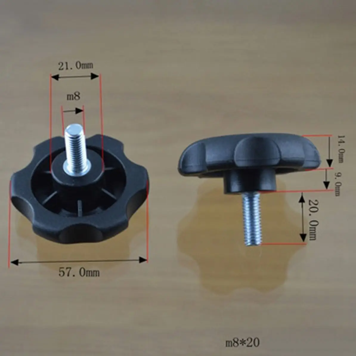 Handle screw M6X18 M8x20 furniture leg foot adjustable bolt fastener