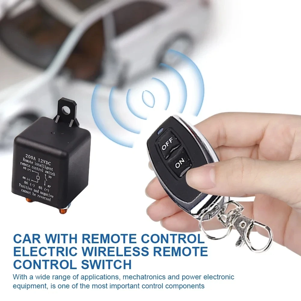 Interruttore Remoto Batteria 12V 200A Con Telecomando – Antifurto E Disconnessione A Distanza Fino A 48 M Per Auto, Camper, Barche E SUV