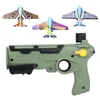 Continuous Aircraft Launch Gun Flying Foam Aircraft Catapult Gun Children Gliding Aircraft Boy Outdoor Toys 6