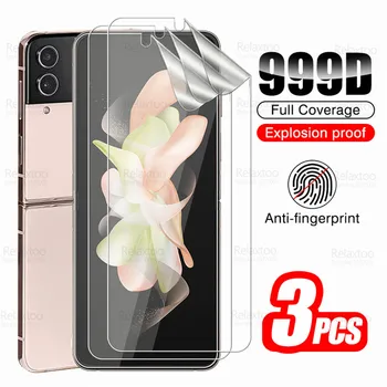 Pellicola idrogel da 3 pezzi per Samsung Galaxy Z Flip 4 Flip4 ZFlip 8 7 6 5 4 3 5G Protezione per lo schermo, non in vetro Flip8 Flip7 FE Flip6 Flip3