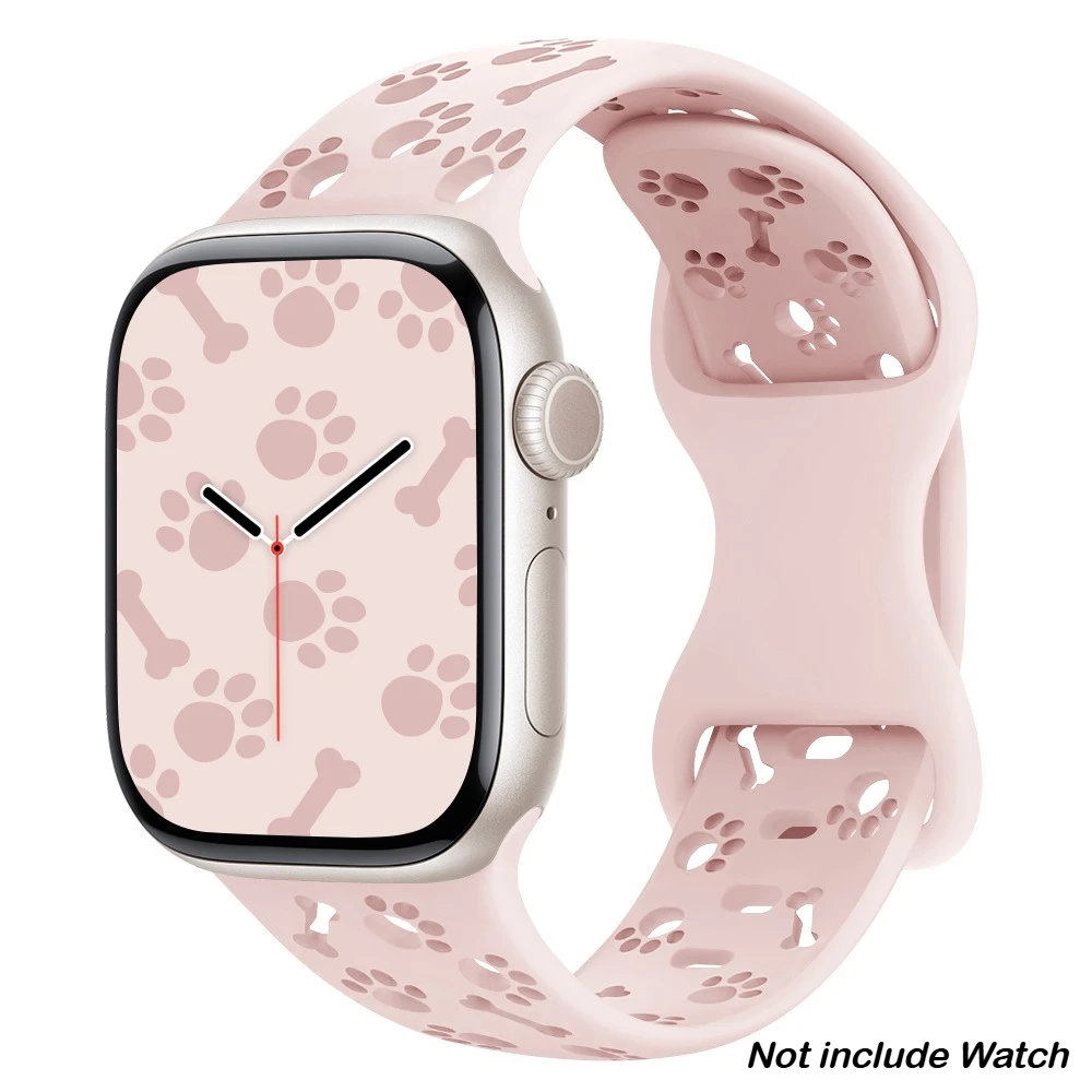 Dog Paw Sports Silicone Strap for Apple Watch – Stylish & Durable Bracelet