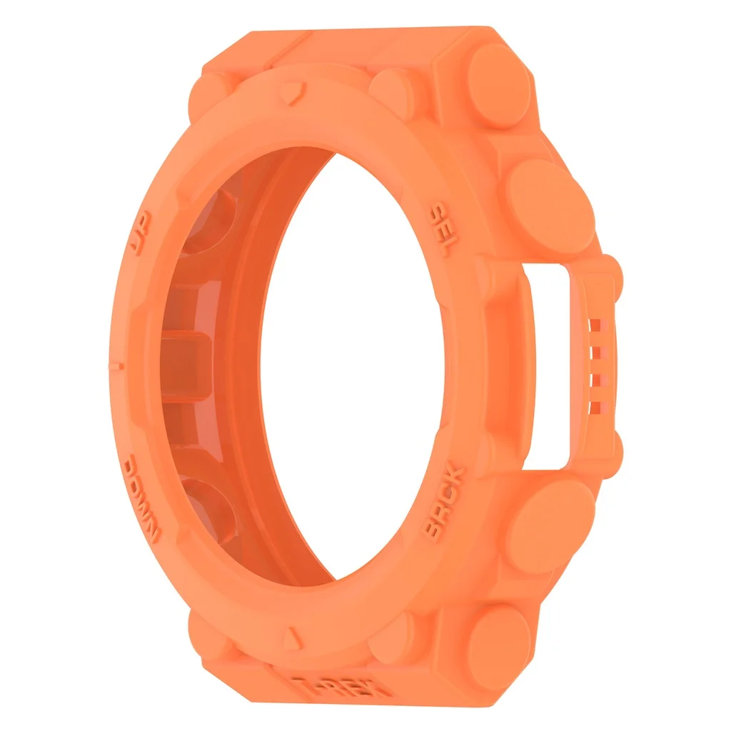Suitable for Huami Amazfit T-Rex 2 soft silicone TPU protective sleeve frame watch screen protector case apple watch screen protector case watch case watch protective case watch cover watch protective cover tpu protective case bumper protective case