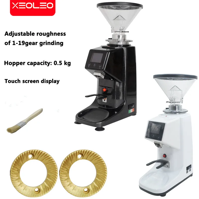 XEOLEOElectriccoffeegrinder200WFlatgrinderTitaniumburrAluminum