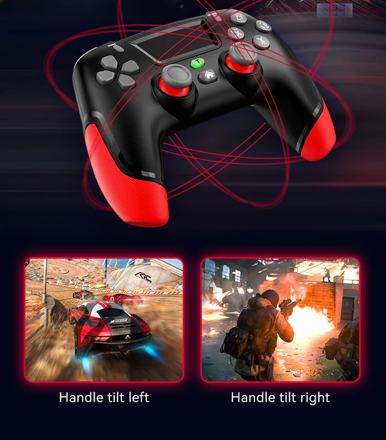 Controler wireless P06 BT pentru PS4, PS3, TV, PC, Telefon