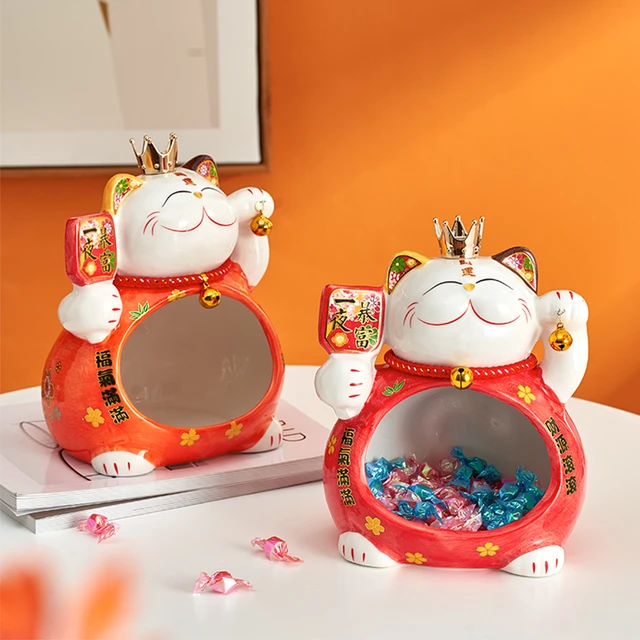 Ceramic Candy Box Cute Storage Box Money Box 