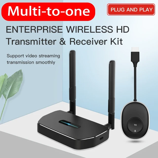 50m Wireless HDMI Video Transmitter Receiver Extender Display Adapter  Screen Share Switch for PS4 Camera DVD PC To TV Projector - AliExpress