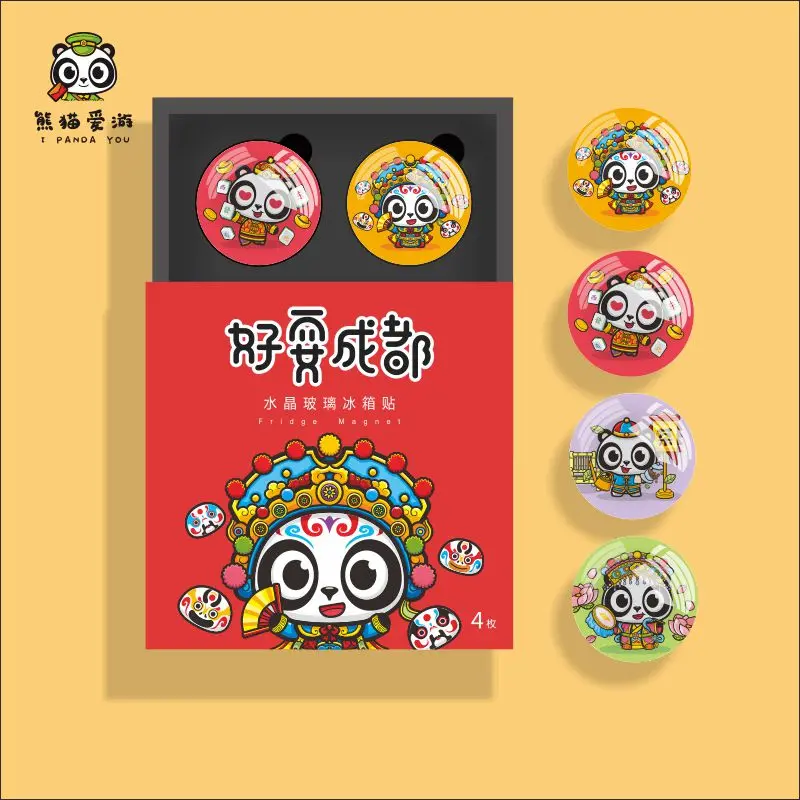 

Chinese Style Panda Refridgerator Magnets Magnet Cute Souvenir
