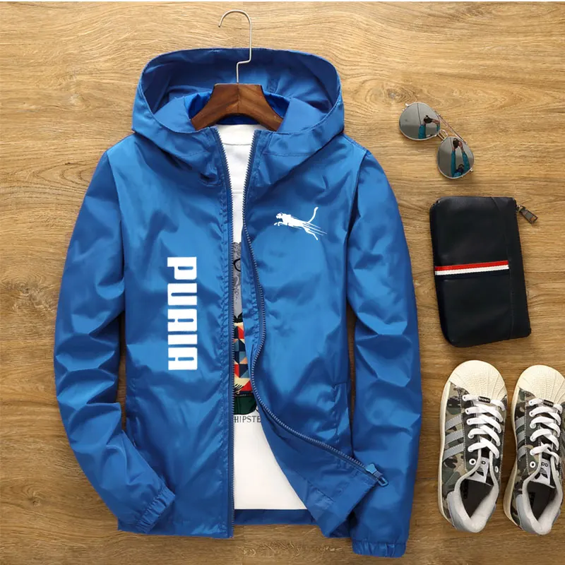 Spring and summer windbreaker hooded Windproof men's jacket mens casual windbreaker zipper thin Outdoor jacket men M-7XL,waterproof jacket,cycling jacket,mens hoodies