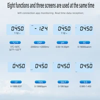 8 in1 Wifi Water Quality Tester Digital Display PH ORP EC CF TDS SALT S.G Temperature Sensors Meter Multifunction Smart Monitor 2