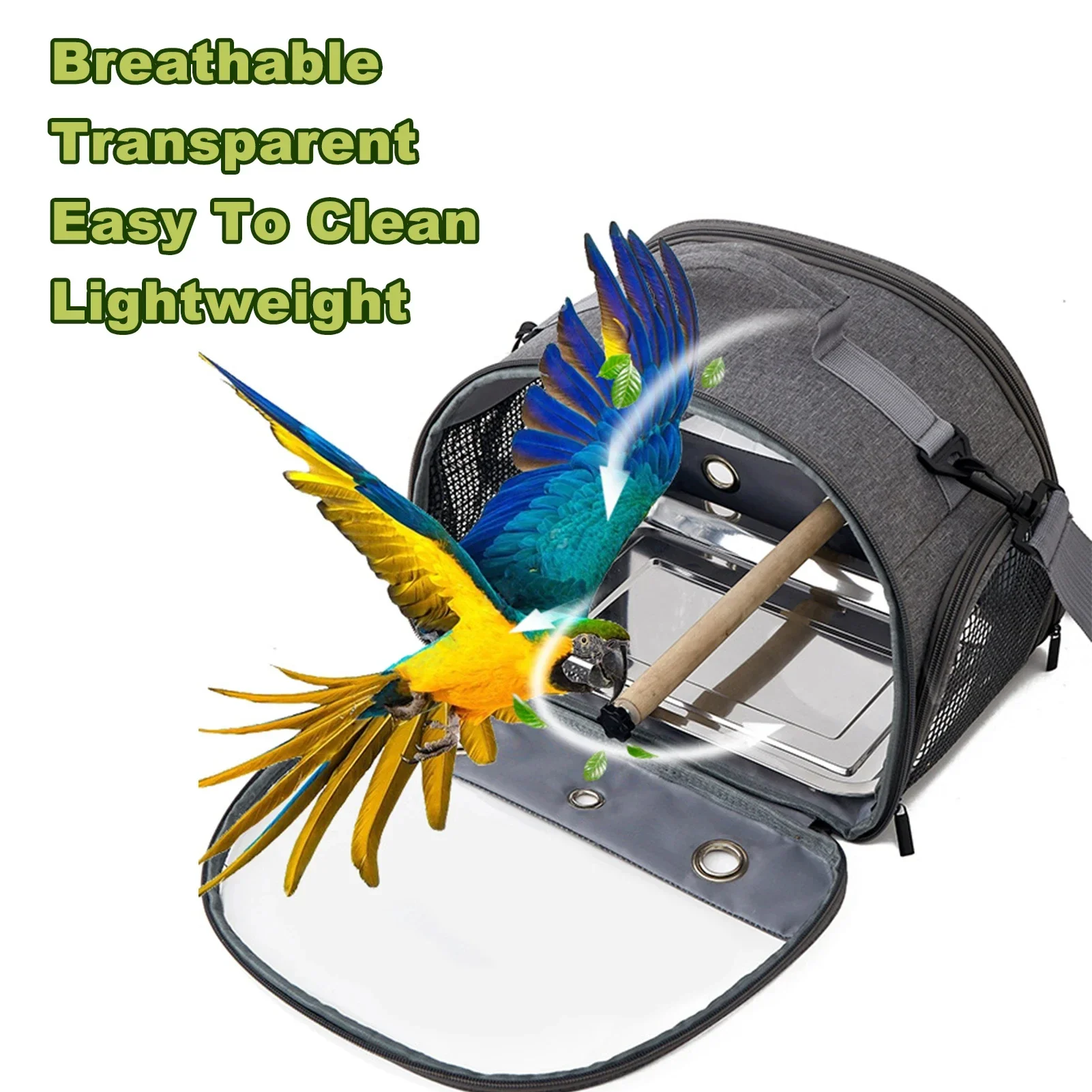 Reisekäfig Für Vögel – Transporttasche Für Papageien & Kleine Vögel Mit Netzfenstern