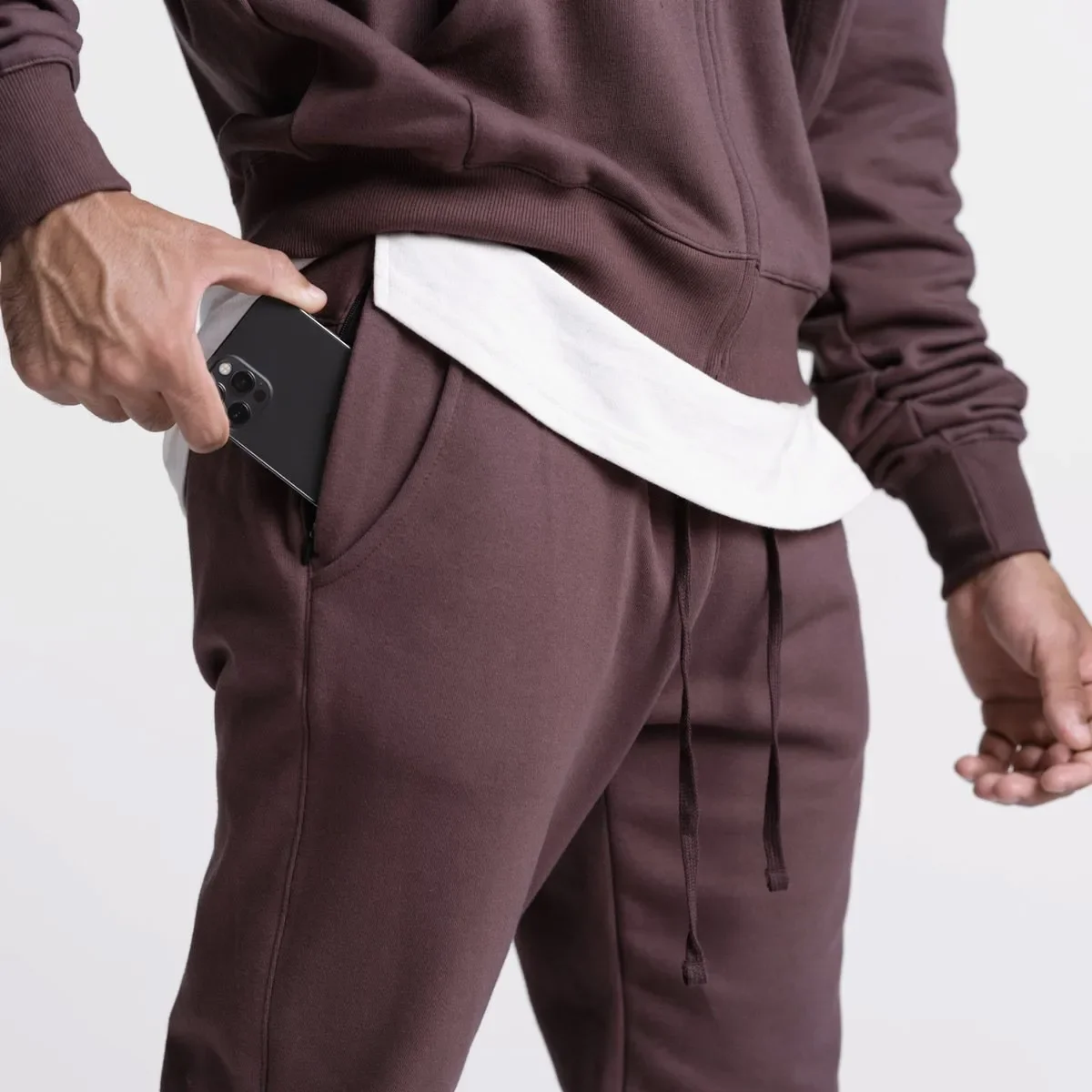 Men's Fitness Long Pants Autumn Winter Elastic Casual Sports Running Training Basketball Loose Cuffed Sweatpants