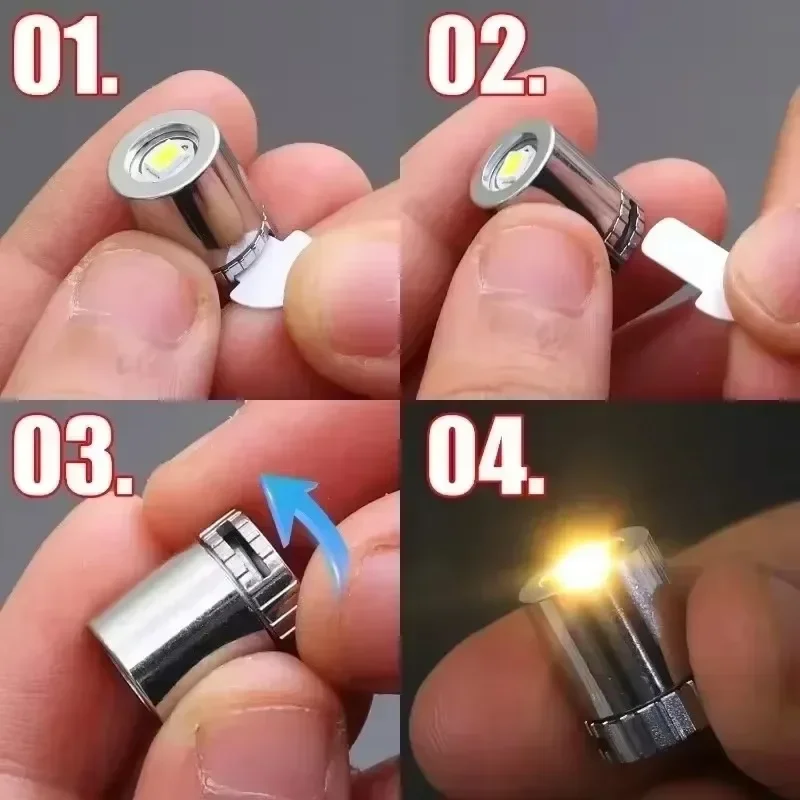 Miniature Led Light Bulbs 50/1pcs Replacement Battery Operated Lighting Luminous Handmade Decor Camping Flashlight