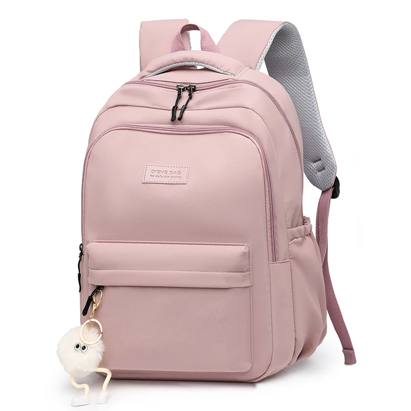 Zaino da donna Borsa da viaggio da donna casual multitasche femminile di grande capacità Zaino da scuola di alta qualità per zaino da libro per ragazza adolescente - immagine 2