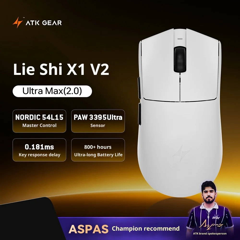 ATK Blazing Sky X1 V2 Mouse Tri Mode Wireless Mouse Paw3395