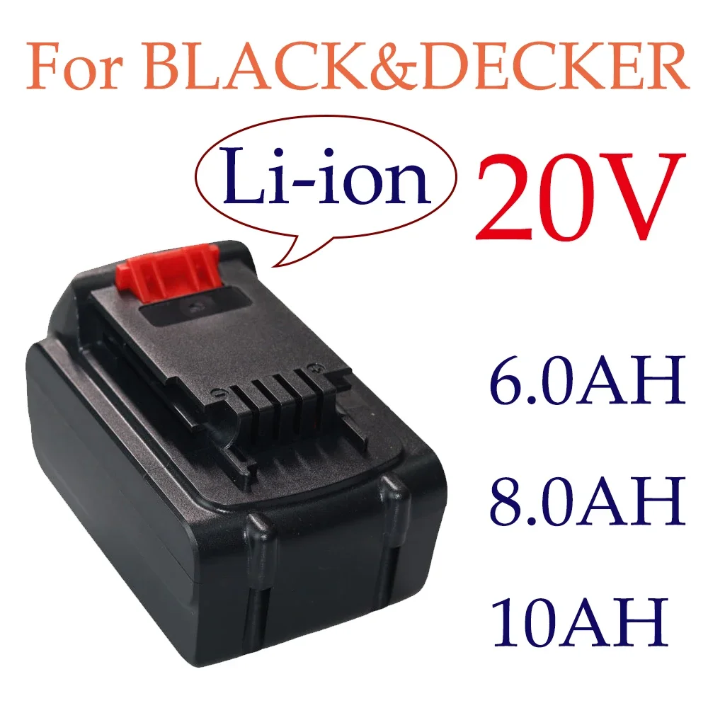 

Литий-ионная аккумуляторная батарея 20 в 6000/8000/10000 мАч подходит для всей модели BLACK DECKER 20 в