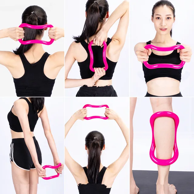 Yoga Circle Pilates Stretch Ring Home Women Fitness Equipment Fascia Massage Body Workout Exercise Resistance Support Tool 6