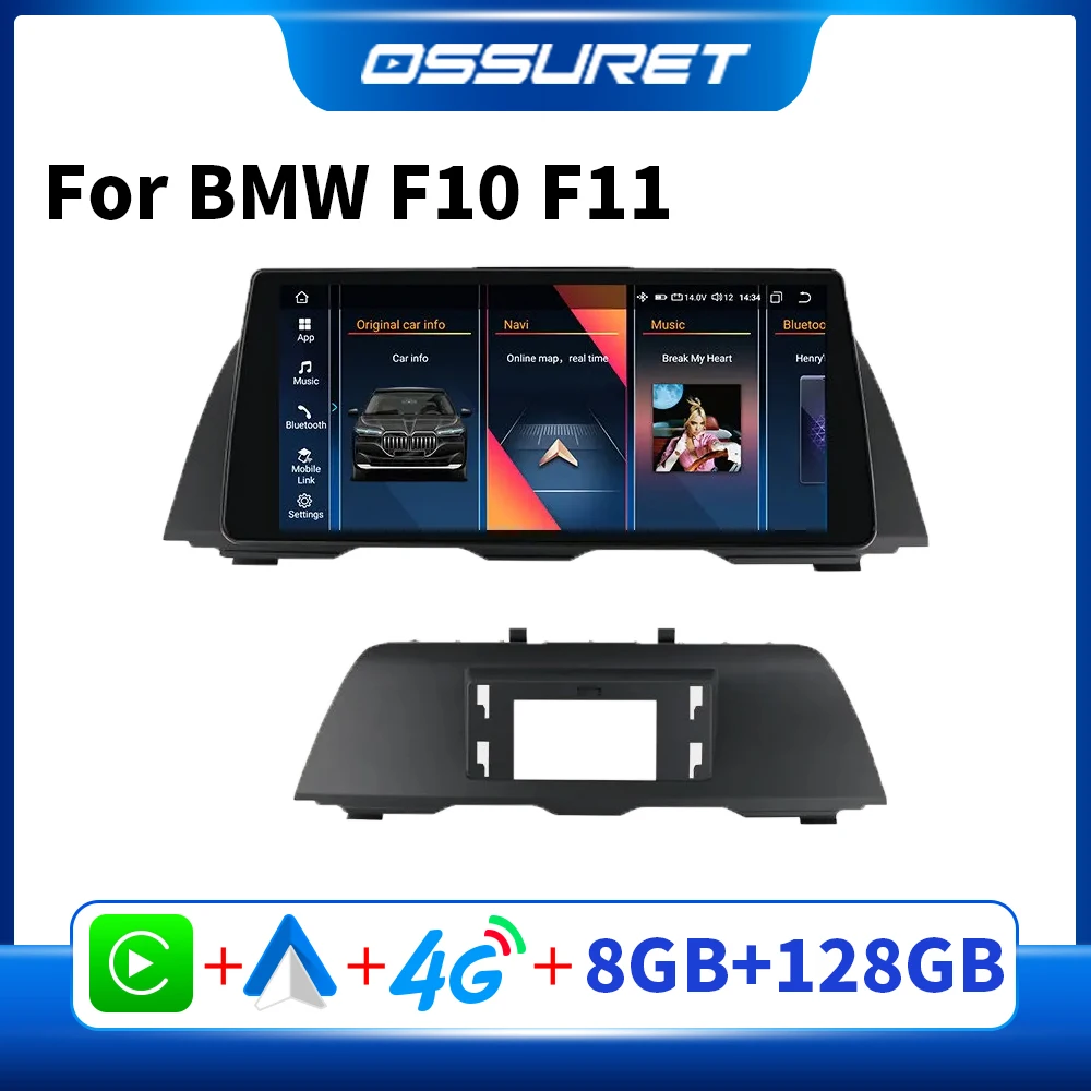 

Android Multimedia GPS Player for BMW 5 F10 F11 520i 525i 528i 2011 2012-2016 Auto Radio Carplay DSP 4G WIFI 10.33inch Screen