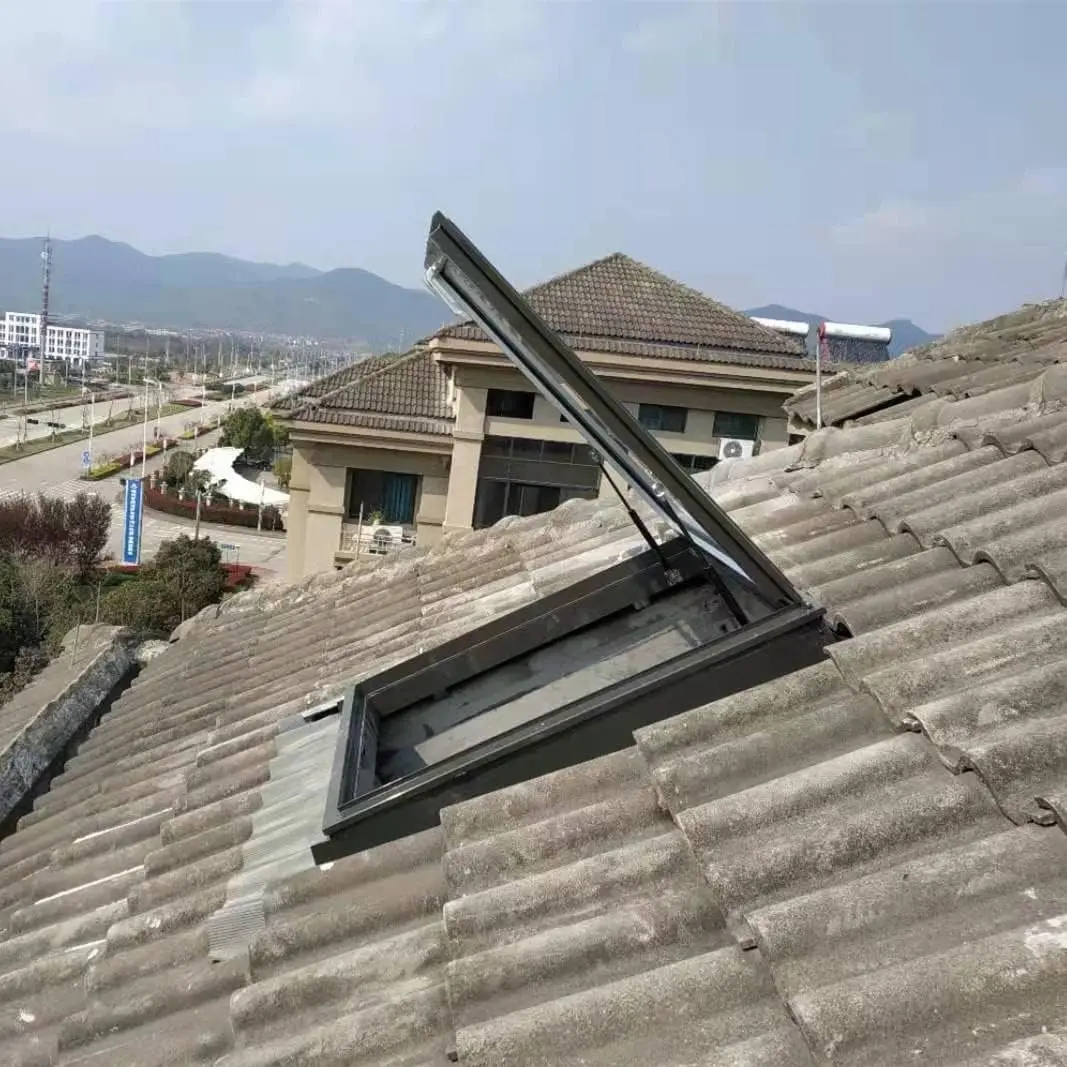 Window And Skylight Basement Daylighting Door Multi-angle Roof Viewing Aluminium Window (600mm*600mm/23.62inch*23.62i