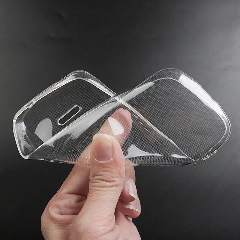 Luxury Transparent Soft TPU Silicone Back Cover, Clear Case