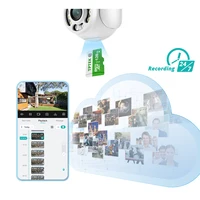 Caméra IP Wifi PTZ 5MP, Zoom numérique 5x, détection humaine par IA, surveillance extérieure sans fil, caméra de sécurité CCTV, protection ICSee 4