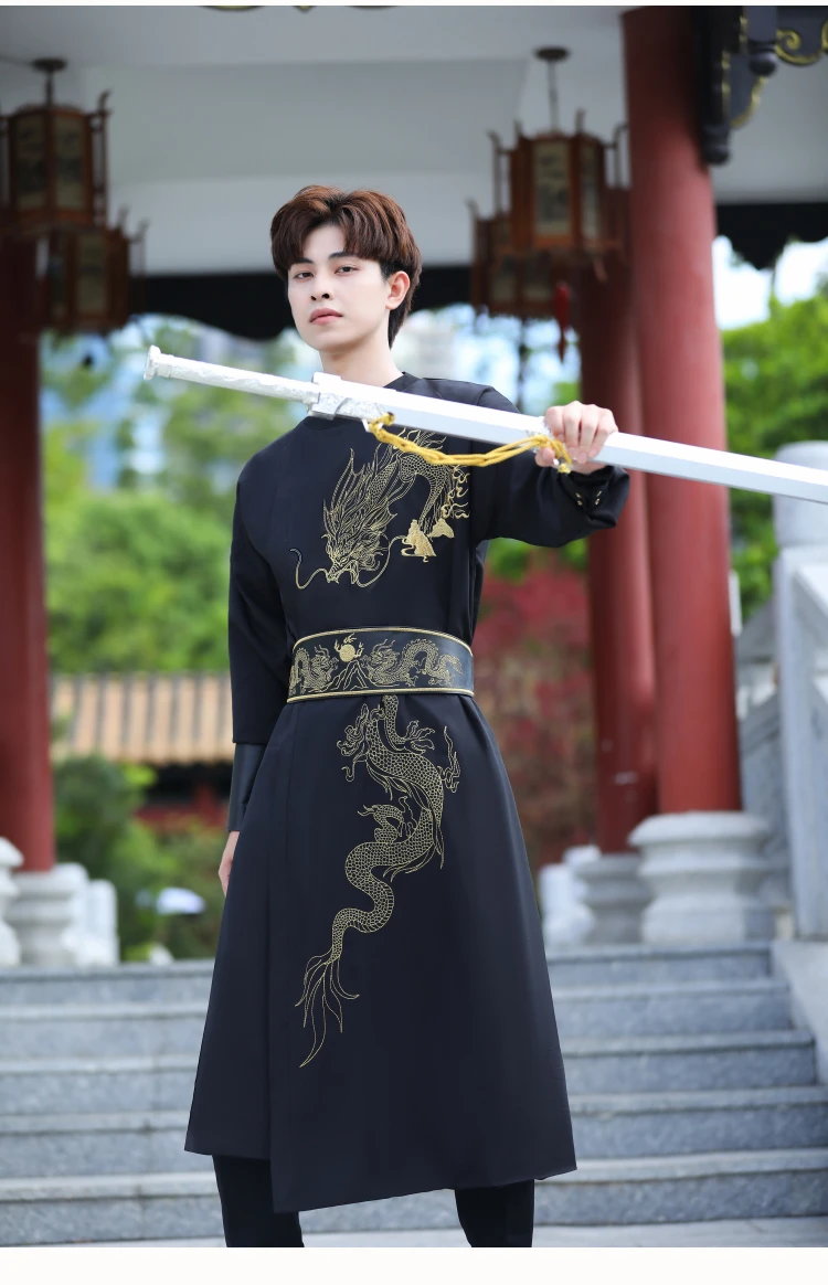 Tang Ming Dynasty Hanfu maschio moderno cina ricamo tradizionale