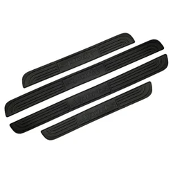 4PCS Rubber Car Door Decorative Anti - Friction Strips (Black)