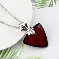 Fashion Fate Stay Night Necklace for Women Tohsaka Rin Hearts Pendant Necklaces Woman Trend Neck Silver Color Couples Gifts 3