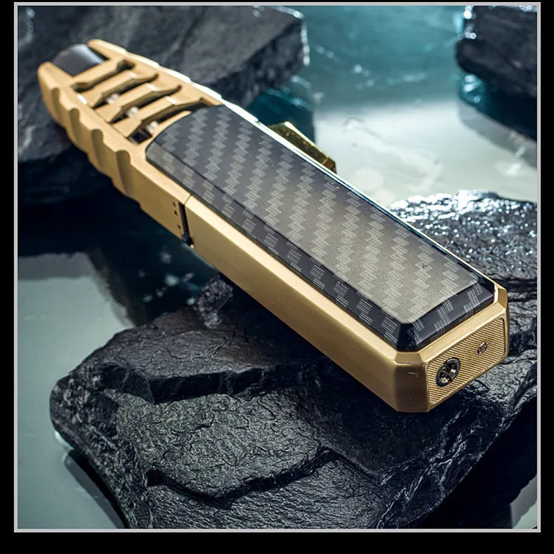 JOBON Metal Outdoor Windproof Butane Gas Lighter Turbine Torch Blue Flame Strong Fire Pistol Kitchen BBQ Baking Camping Tools 6