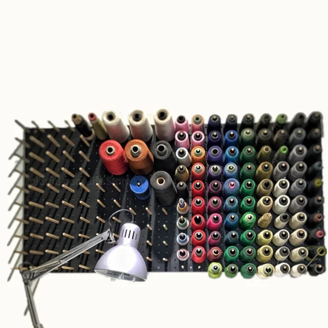 Kezdőlap Típusú Fa Orsó Tároló Állvány Varrószál Rack 25 Spool Szervező Varrás Hímzés Falra Szerelt Asztal - Image 6