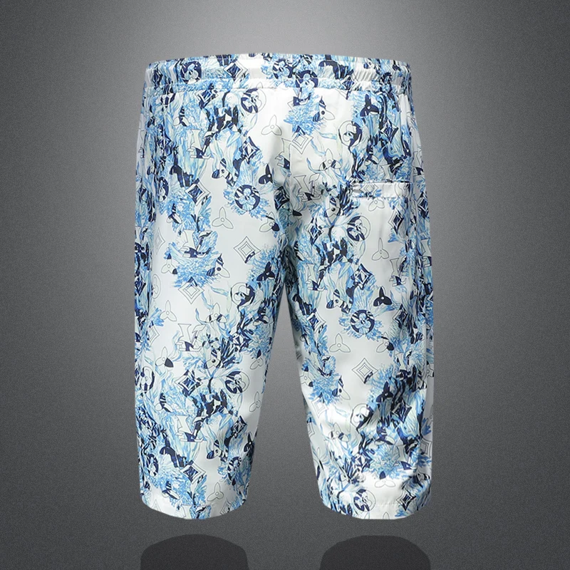 Boutique trendy men's personalized shorts, fashionable and sporty style beach pants Loose oversized size shorts for men