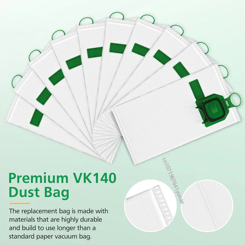 Dust bags compatible for Vorwerk Kobold VK140 VK150 filter bags protection filters spare parts vacuum cleaner