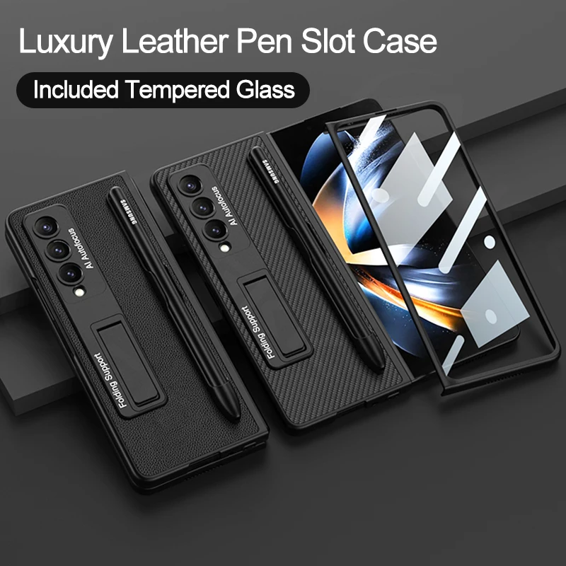 Samsung Galaxy Fold 4 Leather Cases Pen Samsung Galaxy Z Fold 4