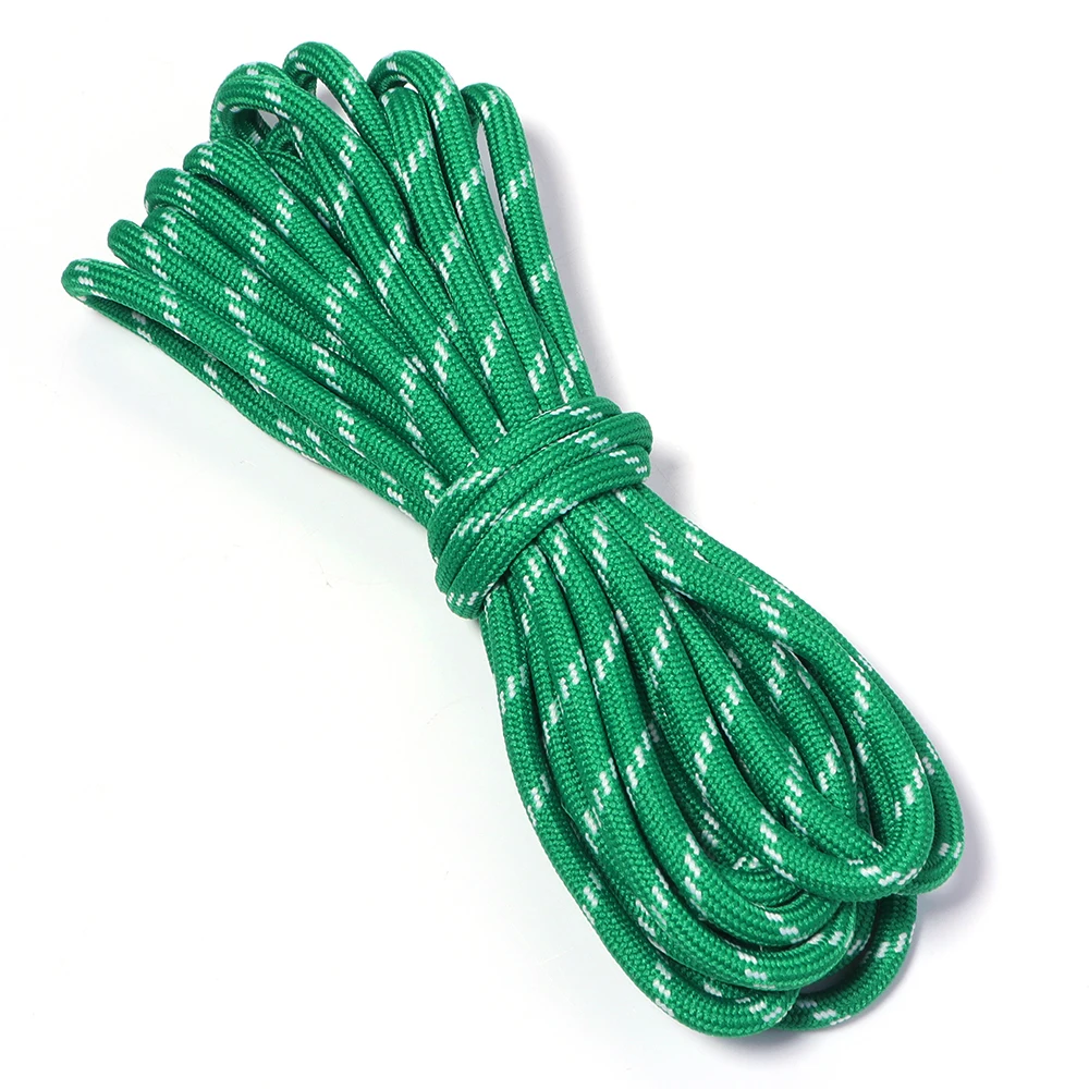 Colorful 5mm Braided Polyester Nylon Cord - 5 Yards for Crafting & DIY Projects