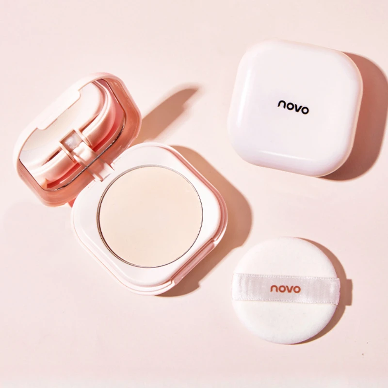 루즈 파우더 보습 오일 컨트롤 메이크업 컨투어 파우더 브라이트닝 컨실러, 가벼운 통기성 방수, 습식 및 건식 사용