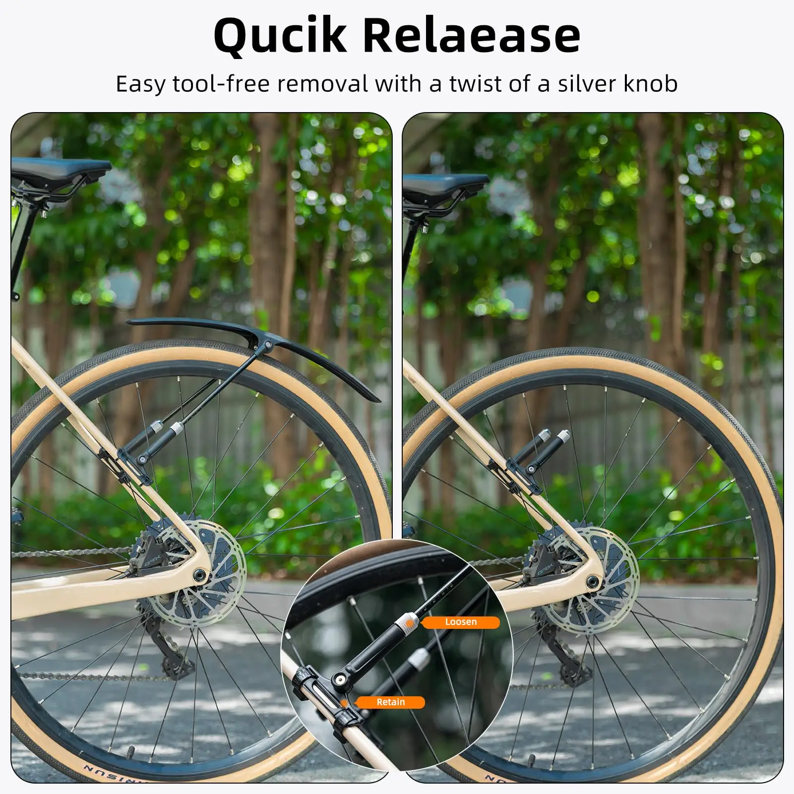 Adjustable Road Bike Fenders Bicycle Mudguard Wings Set For Front Rear 700C Tires Lightweight Cycling Accessory bicycle fender