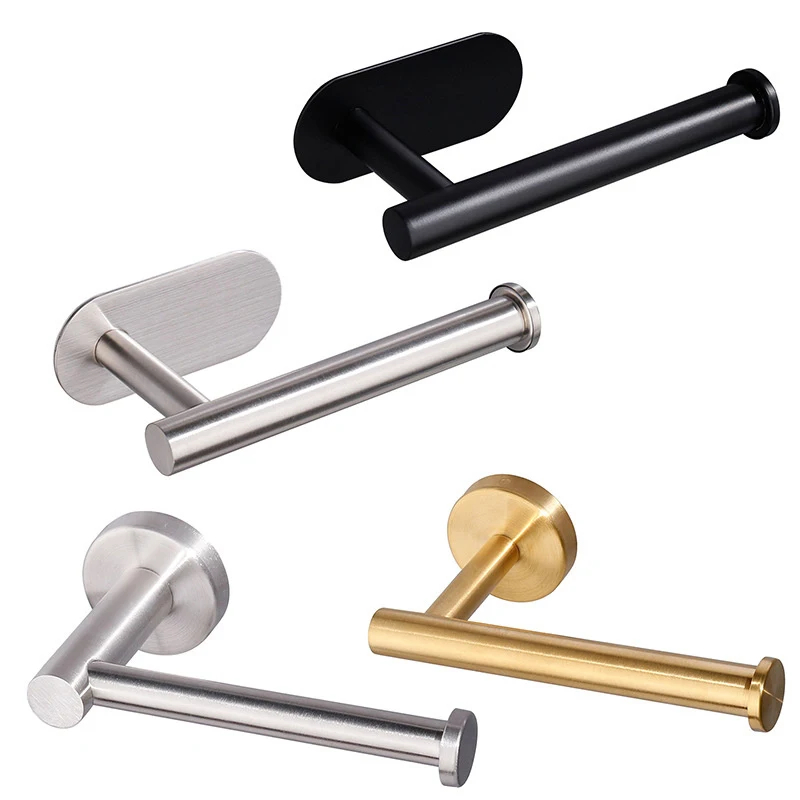 

Стальная стойка WETIPS, держатель рулонной бумаги, настенная полка, рулоны, Держатель бумажных полотенец, салфетки, черные аксессуары для туалета