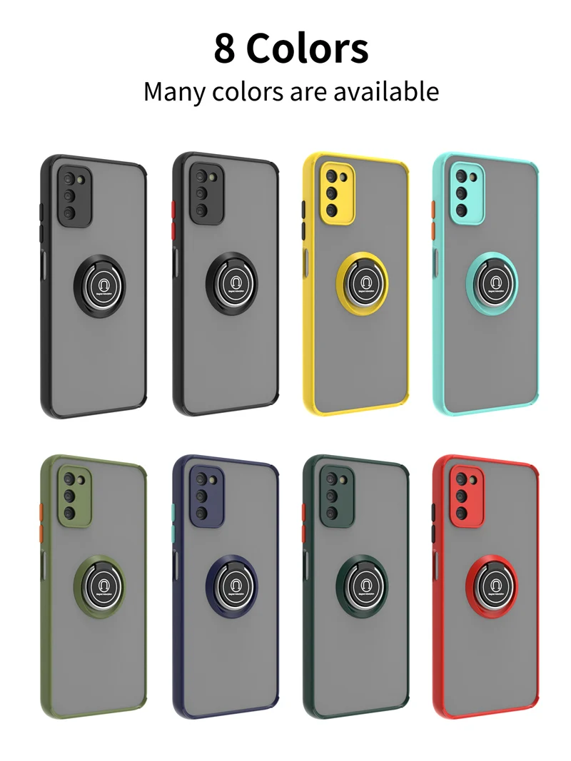 KEYSION Custodia Opaca di Moda per Samsung A03S A02S A03 A21S A20S A11 Anello Trasparente Del Basamento Della Copertura Del Telefono Antiurto per Gal_voghion.com