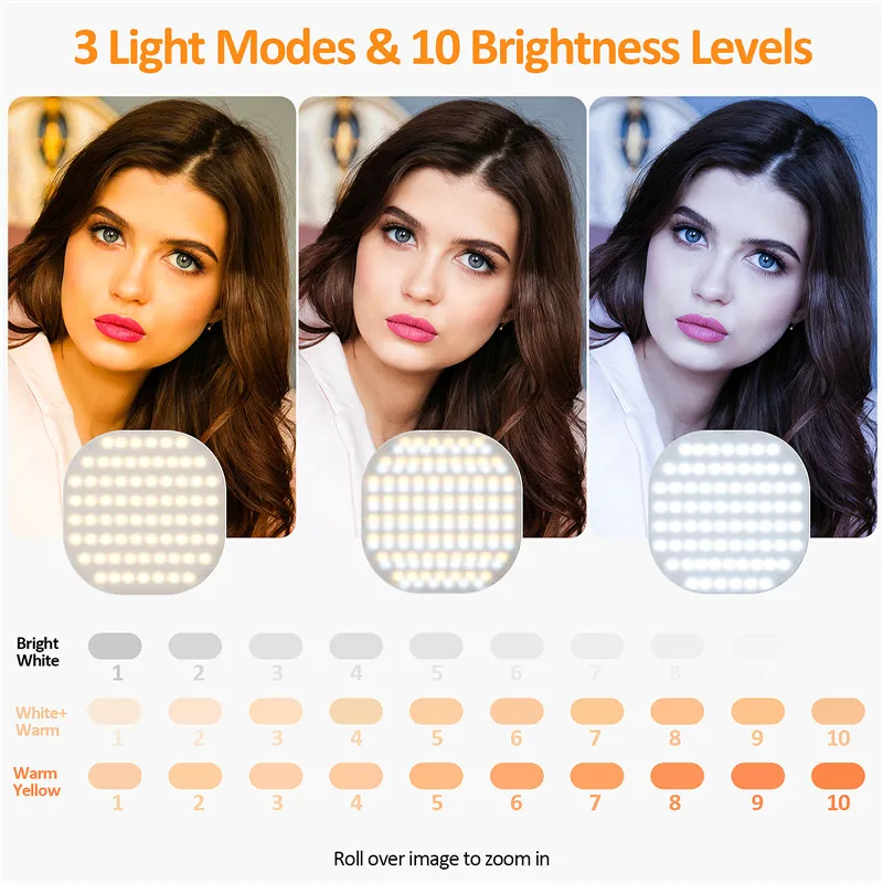 Smartphone Selfie Light Selfie Video Conference Light luce LED portatile compatibile 3000-6500K per telefono cellulare IPad Laptop Camera - Image 3