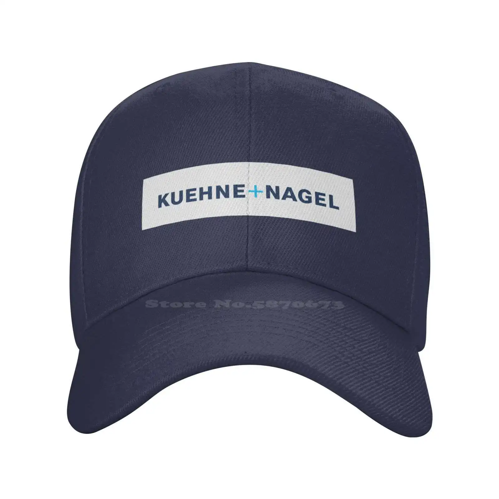 

Повседневная джинсовая бейсбольная кепка Kuehne Nagel с принтом логотипа