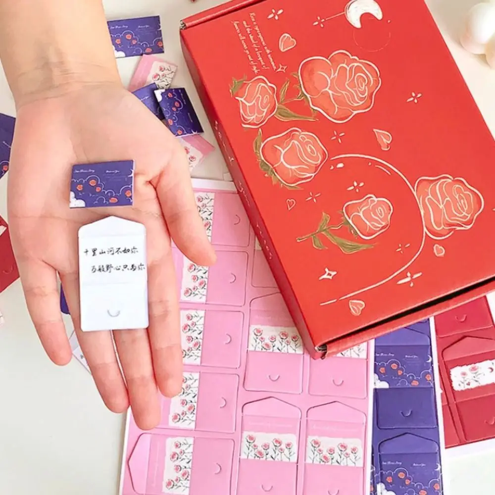 99가지 약속/축복/할일 목록 미니 러브레터 카드 세트 DIY 서프라이즈 선물 수제 사랑 메시지 종이 수공예품