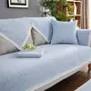 Four Seasons Universal Sofa Cover Cotton and Linen Couch Cover Anti-Pet Scratching Couch Protector Mat for Living Room Carpets 4