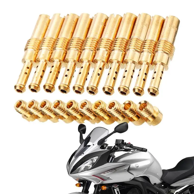 

20pcs Motorcycles Idle Jet Copper Automotive Main Jet Corrosion Resistance Carburetor Nozzle For Cars & Motorcycles Accessories