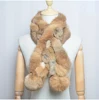 Women Winter Rabbit Fur Scarf 100% Natural Rabbit Fur Fashion warm And Soft Neckerchief Wholesale Pompoml Fur Scarves Headbands 3